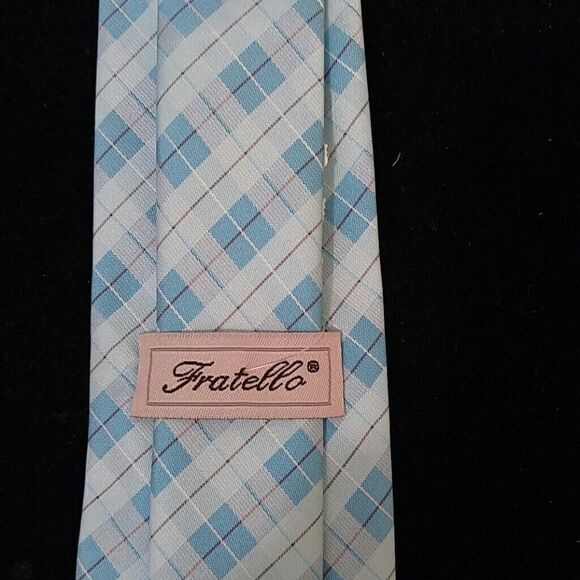 MEN'S FRATELLO WOVEN SLIM TIE AND POCKET SQUARE - Picture 3 of 3